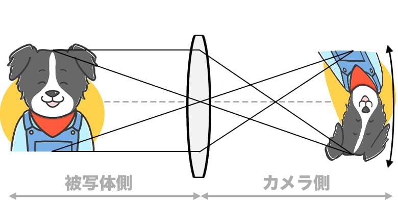 像面湾曲の図解